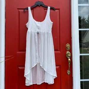Hollister white sheer coverlet